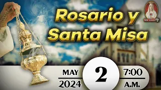 Rosario y Santa Misa en Caballeros de la Virgen, 2 de mayo de 2024 ⚜️ 7:00 a.m.