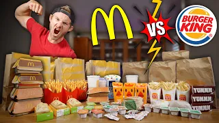 CLASH OF THE CALORIES! (MCDONALDS VS. BURGER KING)