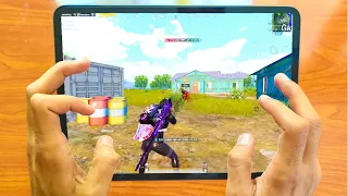 IPAD PRO 2021 | 4k + 90 FPS HANDCAM GAMEPLAY WITH MAXED 6 FINGER CONTROLS | PUBG MOBILE