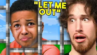 Kid Gets TRAPPED in MINECRAFT...