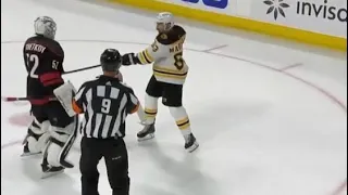 Kochetkov & Marchand Confront Each other