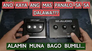 BEHRINGER UM2 VS M-AUDIO M-TRACK SOLO | COMAPARISON. | TEST