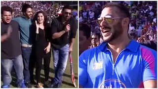 Salman Khan Laugh Out Loud On Sunny Deol's Ultimate Fun At CCL Karbonn Kamal Catch