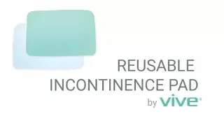 Reusable Incontinence Pad by Vive - Best Washable Bed Pad For Men, Women, & Children  - Reusable