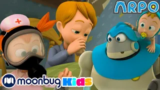 Arpo The Robot - Germ War | Moonbug Kids TV Shows - Full Episodes | Cartoons For Kids