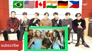 Got7 reacts to now united crazy stupid silly love