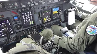 First NATO AWACS E-3A with new glass cockpit - LX-N90459 - go around at Geilenkirchen (GKE)
