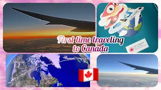 First Time Travel To Canada #London to Vancouver #PlaneView #Manoo Creations