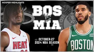 Boston Celtics vs Miami Heat Full Game Highlights | Oct 27 | 2024 NBA Season