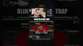 Blind vs Blind Trap | PokerStaples Shorts