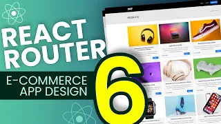 React Router 6 Tutorial | Shop UI Design in React using React Router for Beginners