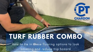 Turf and rubber flooring. How to combine to look amazing