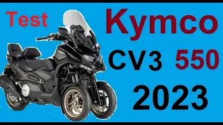 Test Deutsch = Kymco CV3 550 / 2023 Dreirad Maxi Roller Scooter Konkurrent zum Piaggio MP3 530 hpe