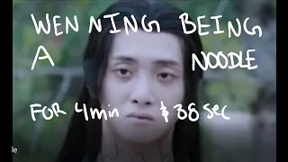 wen ning being a noodle for 3 min and 59 seconds