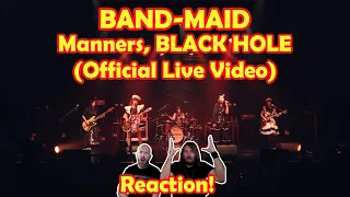 Musicians react to hearing BAND-MAID / Manners, BLACK HOLE (Official Live Video)!