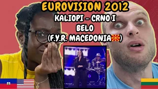 REACTION TO Kaliopi - Crno I Belo (F.Y.R. Macedonia 🇲🇰 Eurovision 2012) | FIRST TIME WATCHING