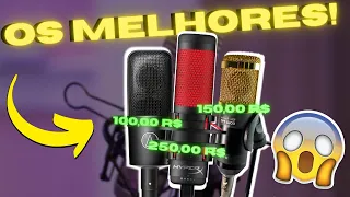 [CUSTO BENEFÍCIO] Os 5 Melhores MICROFONES DINÂMICOS e CONDENSADORES BARATOS de 2023! (bom e barato)