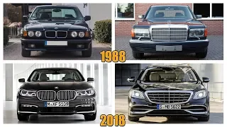 BMW 7 Series vs  Mercedes - Benz S - Class Evolution History