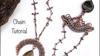 Jewelry Tutorial/ Unique Wire Wrapped Chain