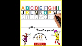 Alfabeto Completo - Aprenda a Escrever as Letras - Vídeo Educativo para Crianças - Educação Infantil