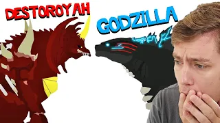 Reacting To DESTOROYAH vs GODZILLA (EPIC BATTLE)