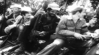 Fidel Castro and his army fight against Batista's forces in Oriente province of C...HD Stock Footage