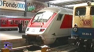 Hauptbahnhof München DB Eisenbahnalltag 2001 mit 420, 218, 139, 1044, 403/411, 101 etc.