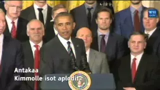 Obama huomioi Timosen uran päätöksen