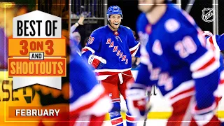 Best 3-on-3 Overtime and Shootout Moments from February | NHL