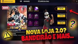 AMANHÃ!! EVENTO, LOJA DIA DAS MÃES 2.0? EMOTE BANDEIRÃO, CUBO GRÁTIS, CAMISAS - NOVIDADES FREE FIRE