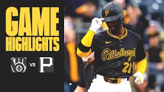 Andrew McCutchen Homers on First Pitch in Win | Pirates vs. Brewers Highlights (4/23/24)