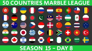 50 Countries Marble Race League Season 15 Day 8/10 Marble Race in Algodoo