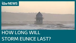 When will Storm Eunice end and what damage has it already inflicted across the UK? | ITV News