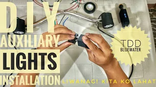 DIY AUXILIARY  LIGHTS INSTALLATION | BLUEWATER TDD | YAMAHA MIO I 125