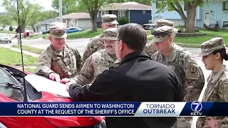 National Guard sends airmen to Washington County at the request of the sheriff's office