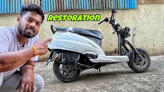 Honda Activa Dent And Full Paint Change | Modified Scooter🔥🔥