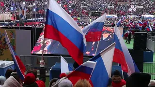 Выступление Владимира Путина на Митинг- концерте "Слава защитникам Отечества" в Лужниках 22. 02. 23