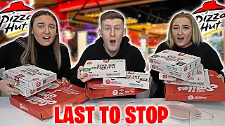 Last to STOP Eating PIZZA HUT Wins £1,000 - Challenge
