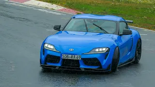 Nürburgring VERY Slippery Conditions, Slides, Fails & WET Highlights! Touristenfahrten Nordschleife