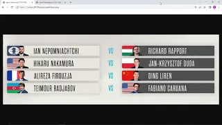 Standings Pairings FIDE Candidates Tournament 2022 (Round 13) with Firouzja, Duda and Nakamura!