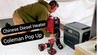 How To Install a Diesel Heater | Powered by Bluetti AC200 | Pop-Up Camper