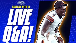 Week 13 LIVE Q&A: Waiver Wire Adds, Injury News & Playoff Strategy! | 2022 Fantasy Football Advice