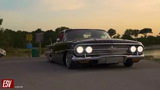 BLACK 1960 CHEVY IMPALA WITH AIR RIDE SUSPENSION