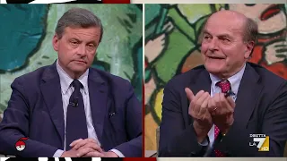 Il confronto tra Carlo Calenda e Pier Luigi Bersani