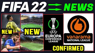 FIFA 22 | NEW CONFIRMED Leagues, Real Faces, Stadiums, UEFA Europa Conference League & More