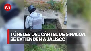 Son localizados dos narcotúneles del Cártel de Sinaloa en Jalisco