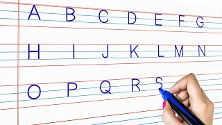 Writing Capital Letters Alphabet For Children | English Alphabets A to Z For Kids