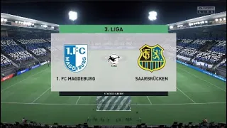 1. FC MAGDEBURG - 1. FC SAARBRÜCKEN (29.01.2022 GERMANY 3. LIGA) FIFA 22