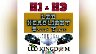 How to identify H1 & H3 LED Headlight Bulb Socket Types - #jacuvreloaded