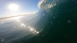 7'0 CI Mid Surfboard Takes on Californian Beach Break